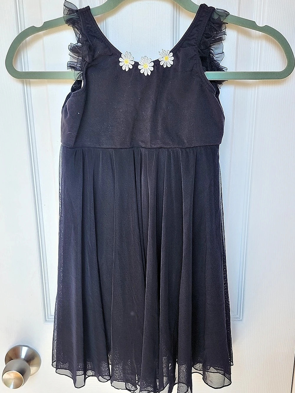 Revolution Dancewear Daisy Empire Dress Black Girls XLC Like New